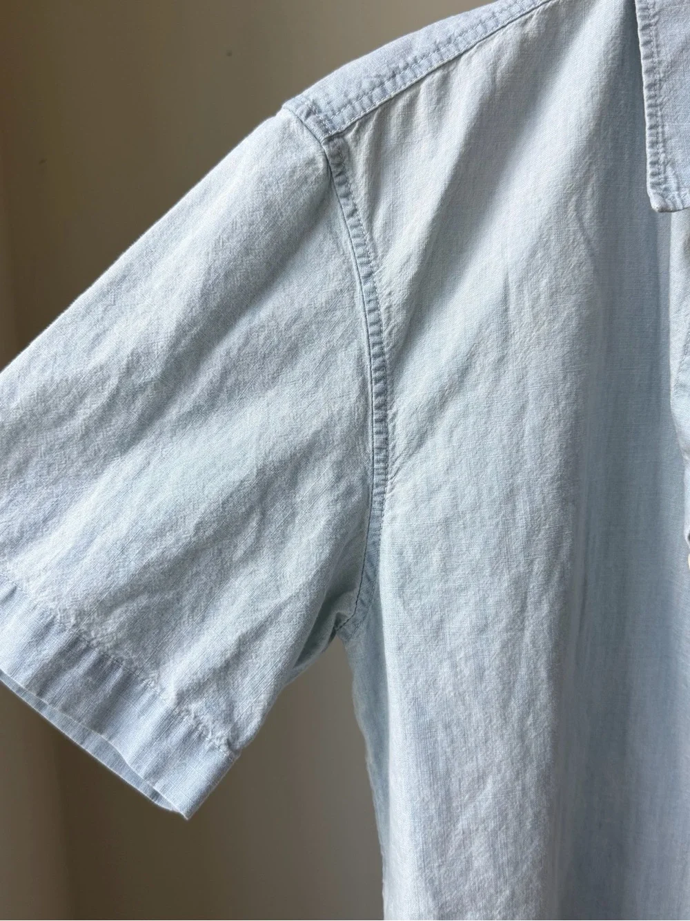 Buck Mason Pale Blue Denim Shirt Jacket
